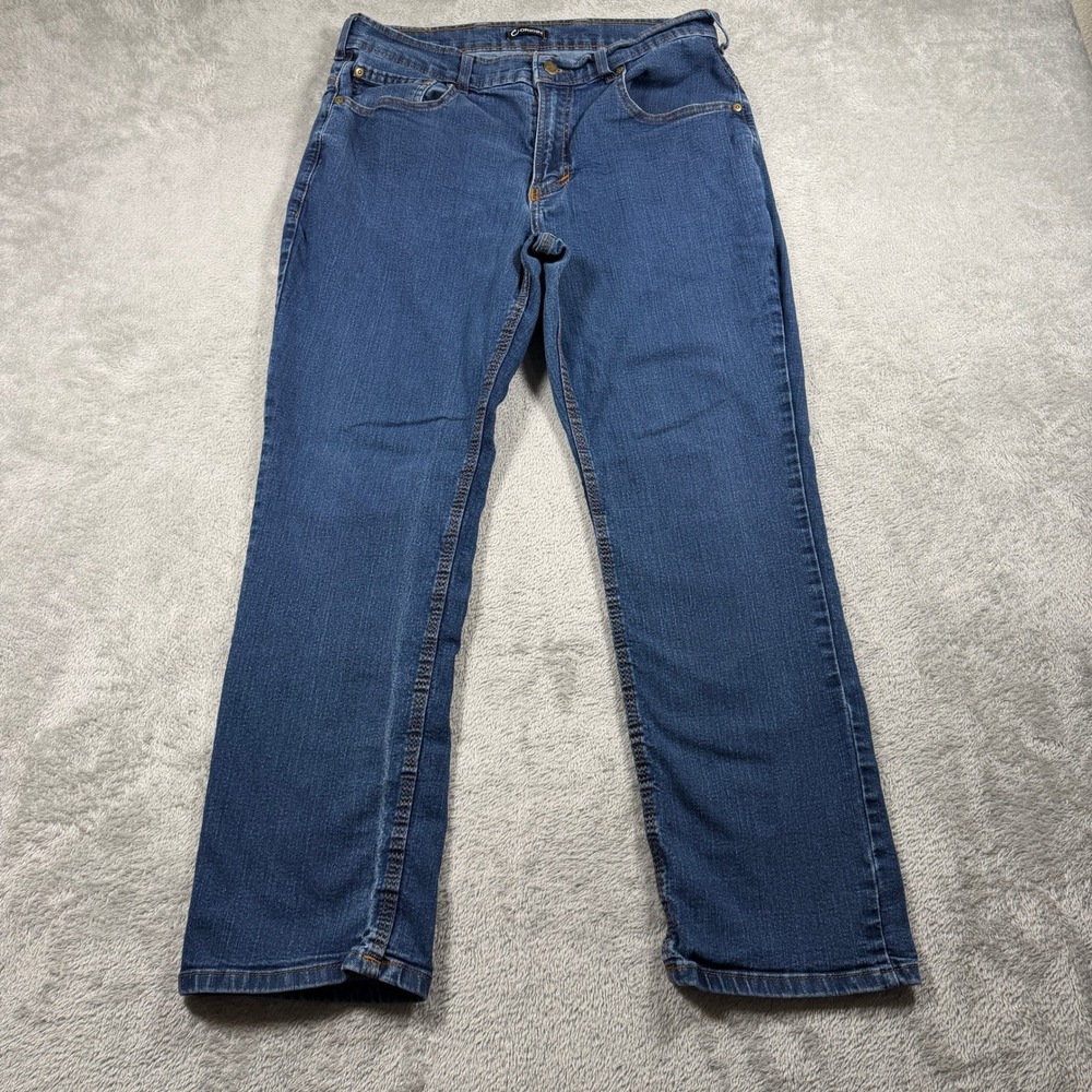 Origin Legit Fit Jeans Men 34x30 Blue Medium Wash Denim Straight Leg Made in USA